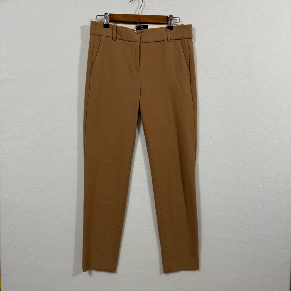 J CREW Cameron Tan Stretch Pant Size 6 Tall